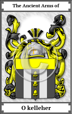 O kelleher Family Crest Download (JPG)  Book Plated - 150 DPI